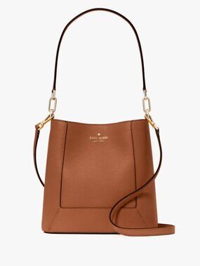 Kate Spade Lena Bucket Handbag Brown Tan - some scratches/flaws